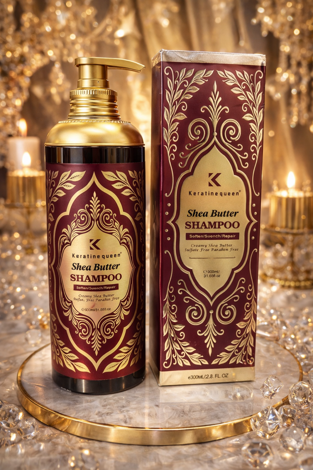 Shea Butter Shampoo By Keratine Queen - 900ml size